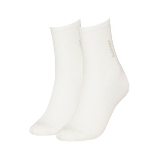 Calvin Klein 2P Women Rib Sock Weiß One Size Damen - Calvin Klein Legwear - Modalova