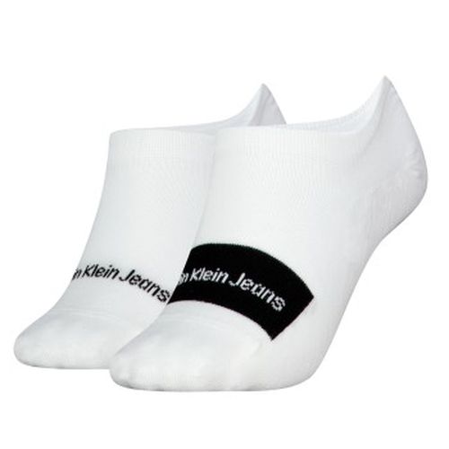 Calvin Klein 2P Women Footie High Cut Socks Weiß One Size Damen - Calvin Klein Legwear - Modalova