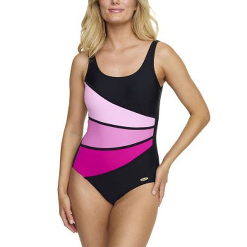 Laura Chlorine Resistant Swimsuit Schwarz/Rosa 38 Damen - Damella - Modalova