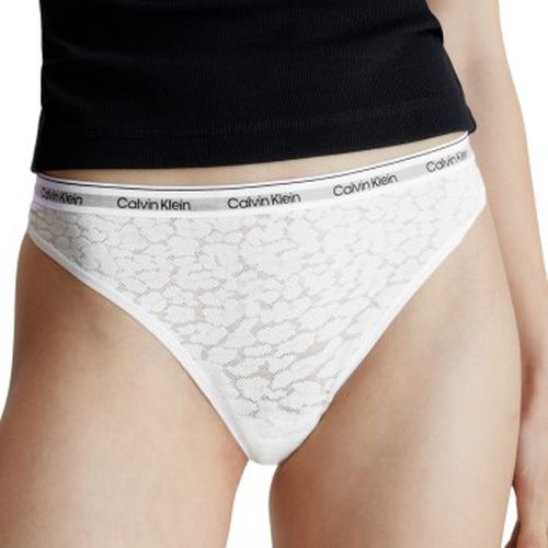 Lace Thong Weiß Polyamid Small Damen - Calvin Klein - Modalova