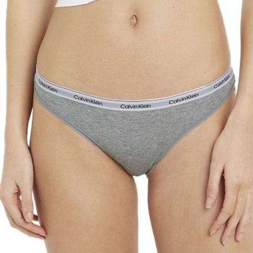 P Low Rise Bikini Briefs Weiß/Grau Baumwolle Small Damen - Calvin Klein - Modalova