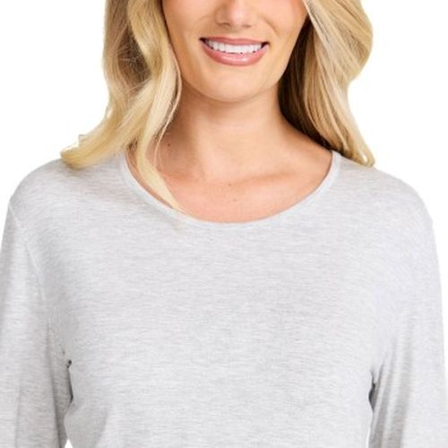 Bamboo Long Sleeve Top Grau Bambus Large Damen - Damella - Modalova