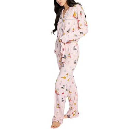 Playful Prints Long Pyjamas Rosa Muster Medium Damen - PJ Salvage - Modalova