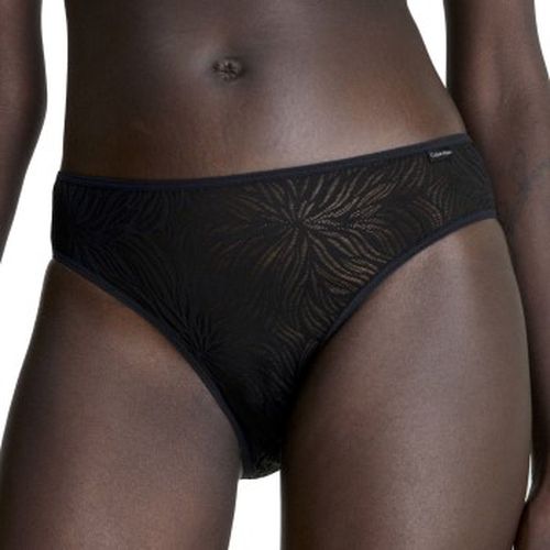 Sheer Marquisette Lace Bikini Briefs Schwarz Polyamid Small Damen - Calvin Klein - Modalova