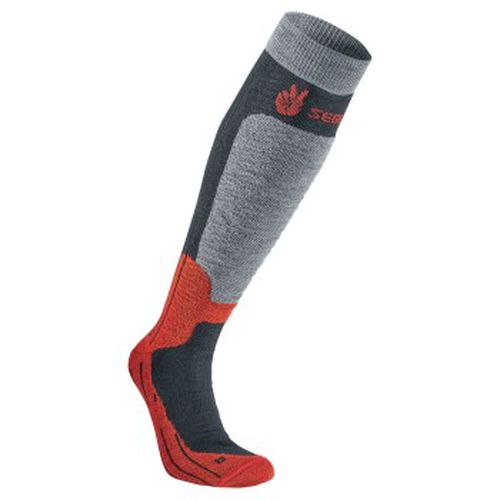 Byggmark Mid Compression Sock Rot/Grau Gr 46/48 - Seger - Modalova