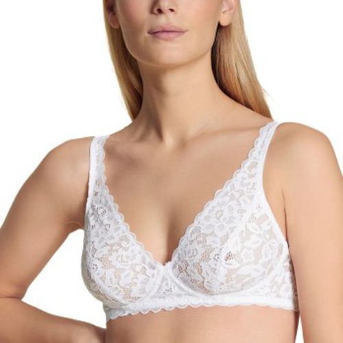 BH Natural Comfort Lace Soft Bra Weiß Polyamid C 85 Damen - Calida - Modalova