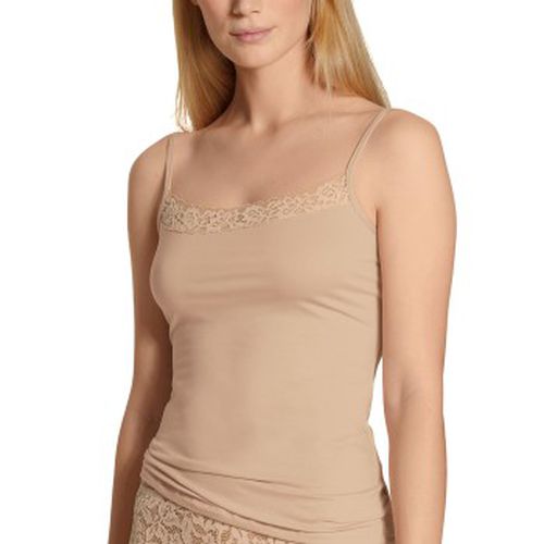 Natural Comfort Lace Spaghetti Top Baumwolle Large Damen - Calida - Modalova