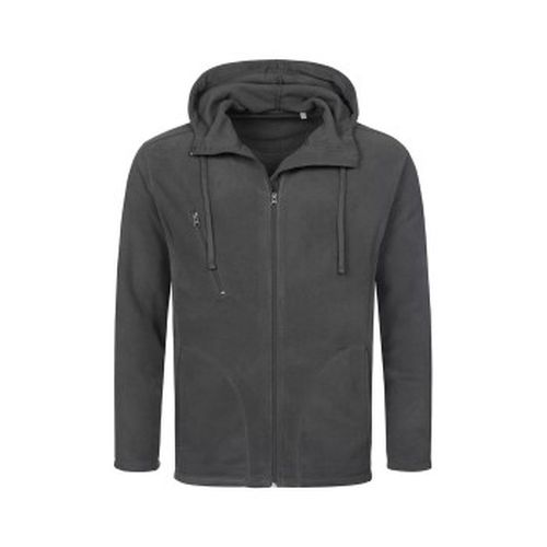 Hooded Fleece Jacket For Men Grau Polyester Small Herren - Stedman - Modalova