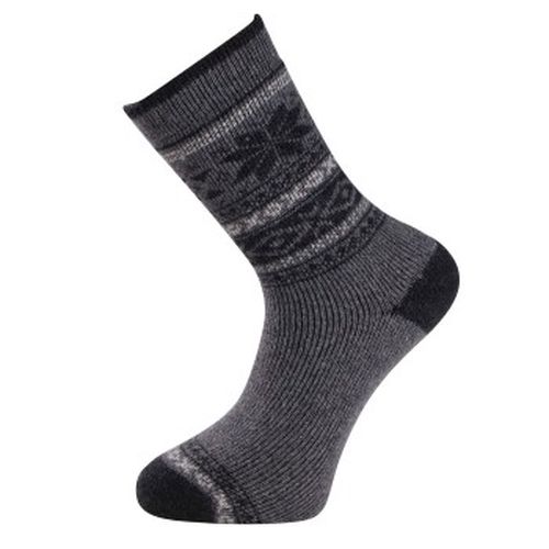 Trofe Knitted Patterned Wool Sock Grau Gr 39/42 Damen - Trofé - Modalova