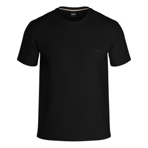Rib T Shirt Schwarz Baumwolle Small Herren - BOSS - Modalova
