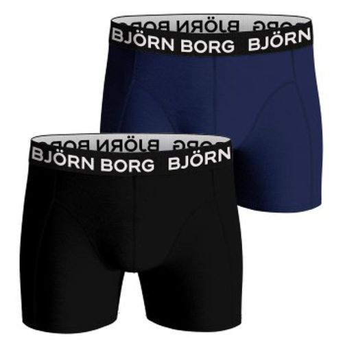 Bjorn Borg Bamboo Cotton Blend Boxer 2P Schwarz/Blau Small Herren - Björn Borg - Modalova