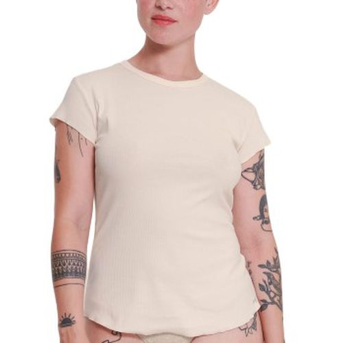 GO Ribbed T Shirt Crème Baumwolle Medium Damen - Sloggi - Modalova