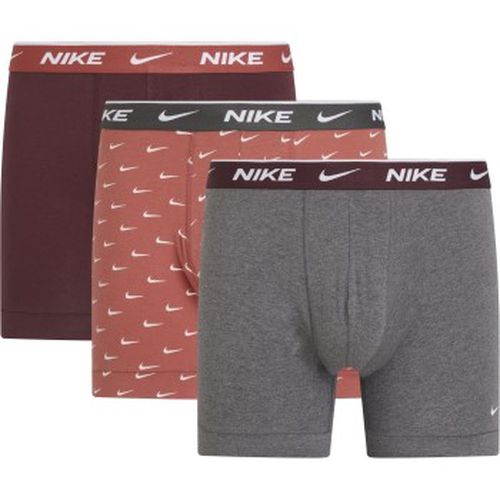 P Everyday Cotton Boxer Grau/Rot Baumwolle Small Herren - Nike - Modalova