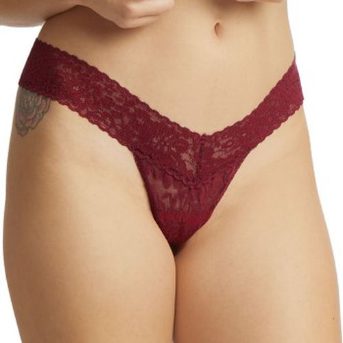 P Daily Lace Low Rise Thong D1 Weinrot Nylon One Size Damen - Hanky Panky - Modalova