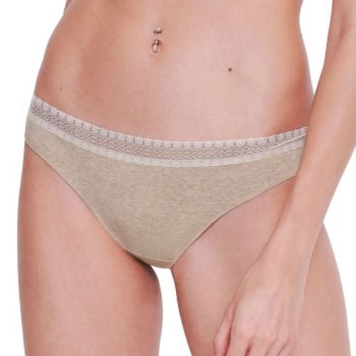 P GO Ribbed Brazilian Briefs Elfenbein Ökologische Baumwolle Large Damen - Sloggi - Modalova