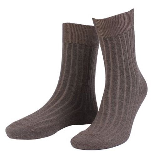 True Ankle Rib Sock Braun Gr 43/46 Herren - Amanda Christensen - Modalova