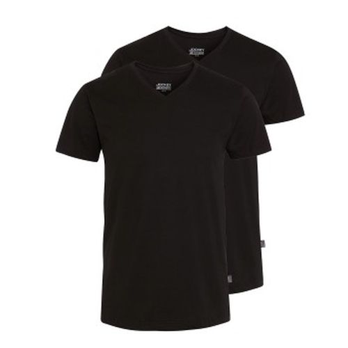 P V-Neck T-Shirt Schwarz Baumwolle Small Herren - Jockey - Modalova