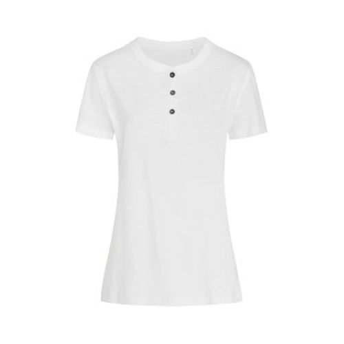 Sharon Henley T Shirt For Women Weiß ringgesponnene Baumwolle Small Damen - Stedman - Modalova