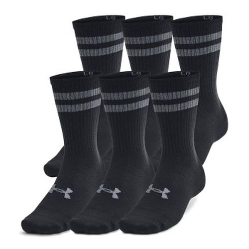 P Essential Crew Socks Schwarz gestreift Polyester Small - Under Armour - Modalova