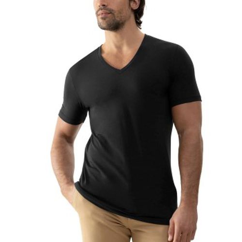 Dry Cotton Colour V Neck T-Shirt Schwarz Small Herren - Mey - Modalova