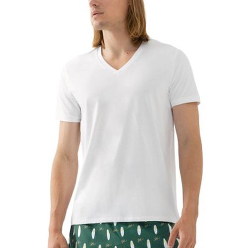 Dry Cotton Colour V Neck T-Shirt Weiß Small Herren - Mey - Modalova