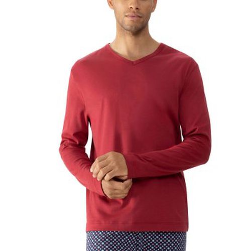 Solid Night Long-Sleeved T-Shirt Rot Baumwolle Small Herren - Mey - Modalova