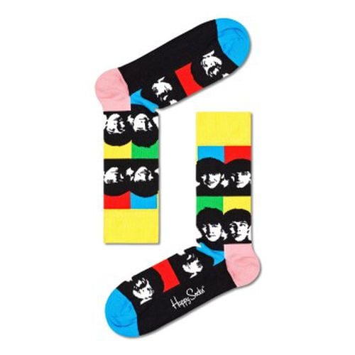 Beatles All Together Now Sock Schwarz gemustert Baumwolle Gr 41/46 - Happy socks - Modalova