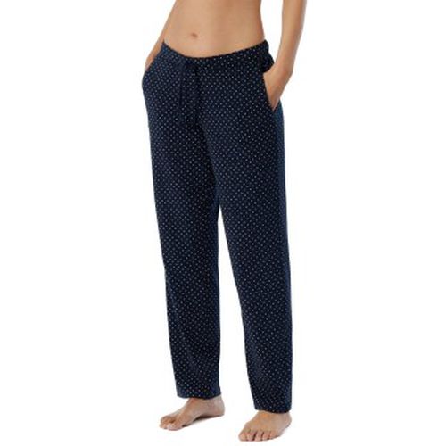 Mix and Relax Jersey Long Lounge Pants Blau Muster Baumwolle 38 Damen - Schiesser - Modalova