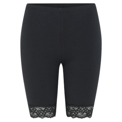 Mid-length Capri Leggings With Lace Schwarz Ökologische Baumwolle Large Damen - Decoy - Modalova