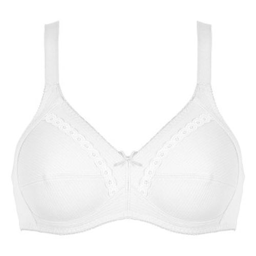 BH Cotton Soft Bra Weiß Baumwolle C 85 Damen - NATURANA - Modalova