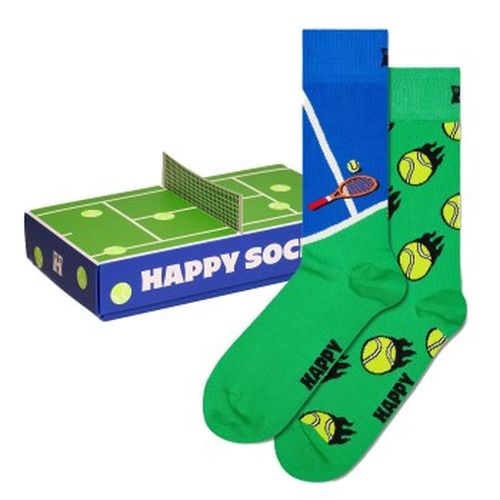 P Tennis Supreme Court Gift Set Blau/Grün Baumwolle Gr 41/46 - Happy socks - Modalova