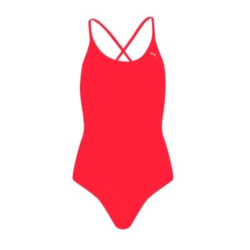 V-Neck Padded Swimsuit Rot Small Damen - Puma - Modalova