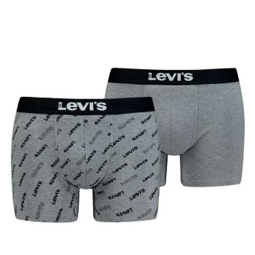 P Logo Aop Boxer Brief Grau Baumwolle Small Herren - Levis - Modalova