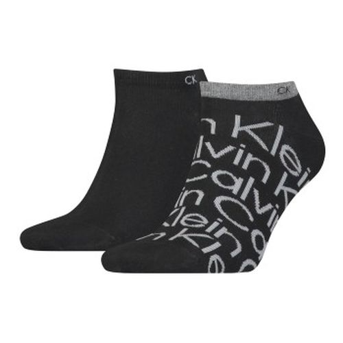 Calvin Klein 2P All Over Print Sneaker Sock Schwarz Gr 39/42 Herren - Calvin Klein Legwear - Modalova