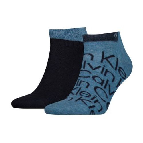 Calvin Klein 2P All Over Print Sneaker Sock Jeansblau Gr 39/42 Herren - Calvin Klein Legwear - Modalova