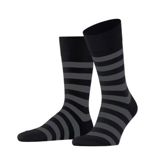 Falke Sensitive Mappd Line Socks Schwarz/Grau Baumwolle Gr 39/42 Herren - Falke KGaA - Modalova