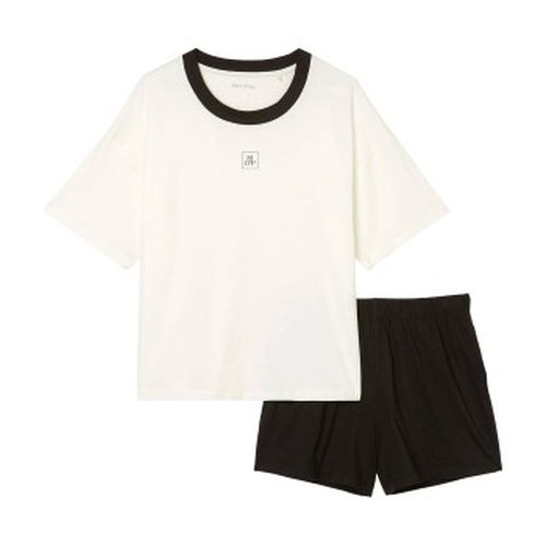 Marc O Polo Organic Cotton Short Pyjama Set Weiß/Schwarz Baumwolle Small Damen - Marc O’Polo - Modalova