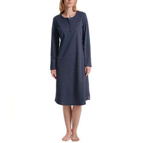 Midnight Dreams Nightdress Marine gemustert Baumwolle X-Large Damen - Calida - Modalova