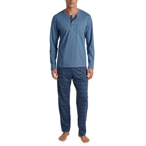 Relax Imprint 2 Long Pyjama Dunkelblau Baumwolle Small Herren - Calida - Modalova