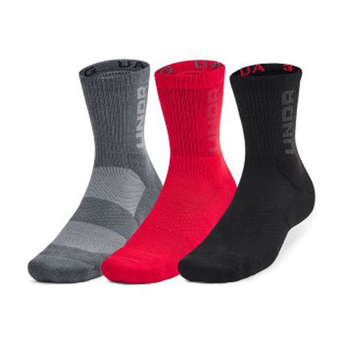 P Mid Crew Maker Socks Schwarz/Rot Medium - Under Armour - Modalova