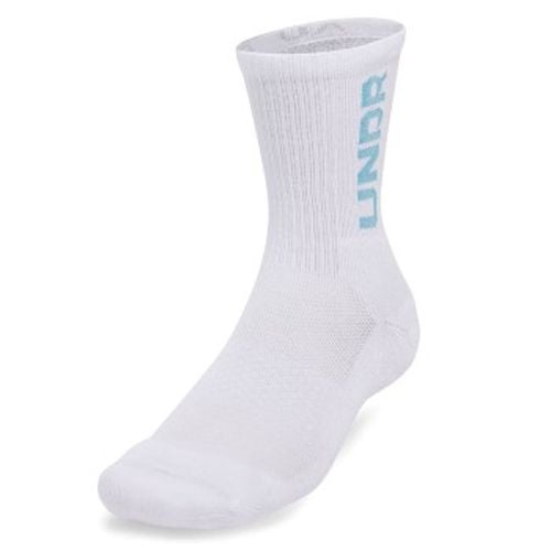 P Mid Crew Maker Socks Weiß/Blau Medium - Under Armour - Modalova