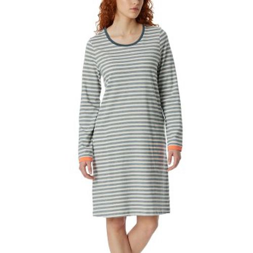 Casual Essentials Long Sleeve Sleepshirt Hellblau gestreift Baumwolle 38 Damen - Schiesser - Modalova