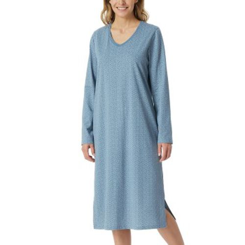 Comfort Essentials Longsleeve Sleepshirt Blau Muster Baumwolle 38 Damen - Schiesser - Modalova