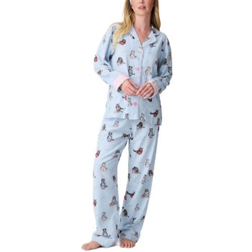 Long Sleeve Flannel Pyjama Hellblau Must Baumwolle Small Damen - PJ Salvage - Modalova