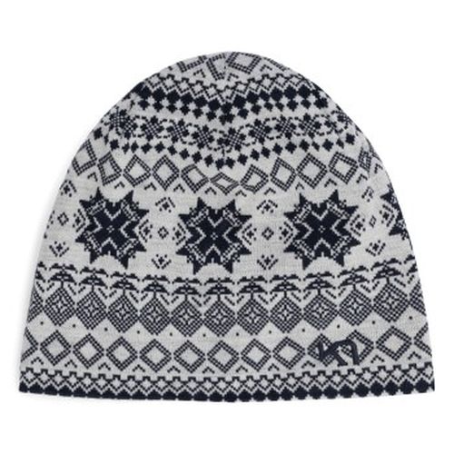 Vilma Beanie Weiß/Schwarz Merinowolle One Size Damen - Kari Traa - Modalova