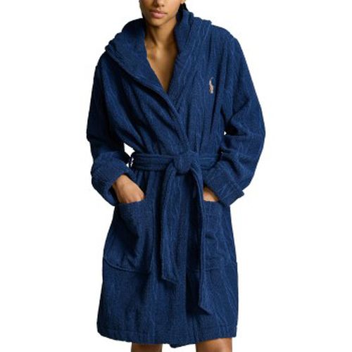 Hooded Terry Bathrobe Marine Baumwolle L/XL Damen - Polo Ralph Lauren - Modalova