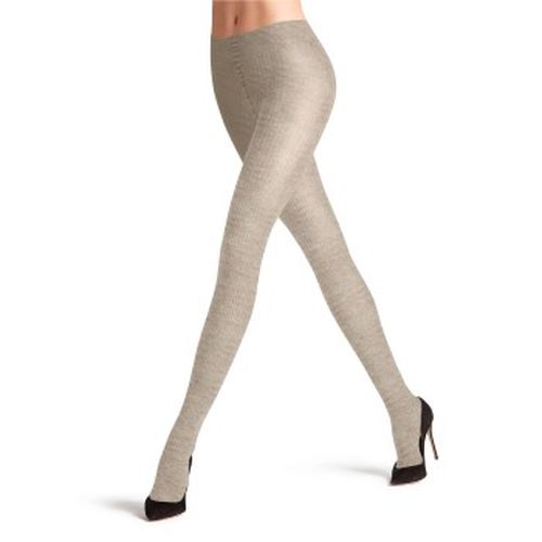 Falke Strumpfhosen Family Women Tights Hellgrau Baumwolle Small Damen - Falke KGaA - Modalova