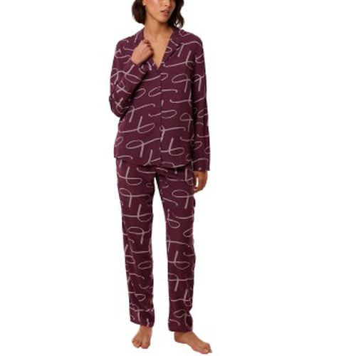 Boyfriend Fit Pyjama Weinrot Viskose 38 Damen - Triumph - Modalova