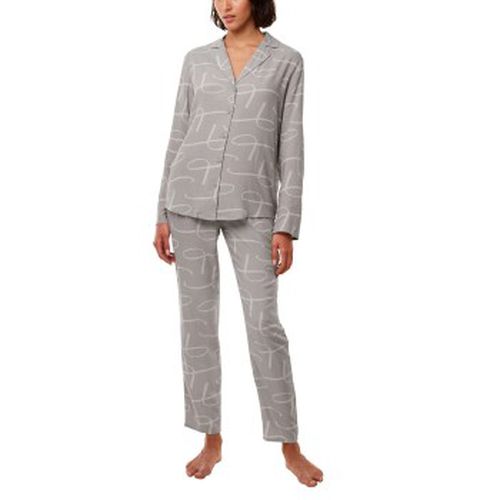 Boyfriend Fit Pyjama Grau Viskose 38 Damen - Triumph - Modalova