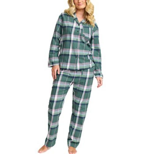 Cotton Flannel Pyjamas Grün gemustert Baumwolle Medium Damen - Damella - Modalova